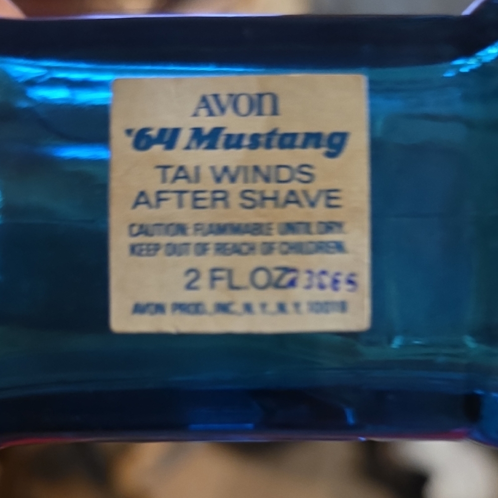 Avon '64 Mustang Tai Winds After Shave - Deep Blue